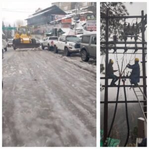 Snow clearing collage