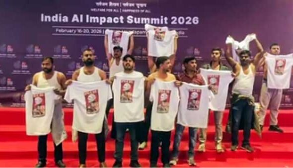 Nigam Bhandari anticipatory bail AI Summit protest
