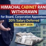 Himachal Cabinet Rank withdrawn