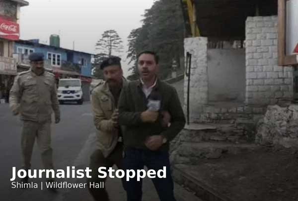 Himachal journalist pushed by police