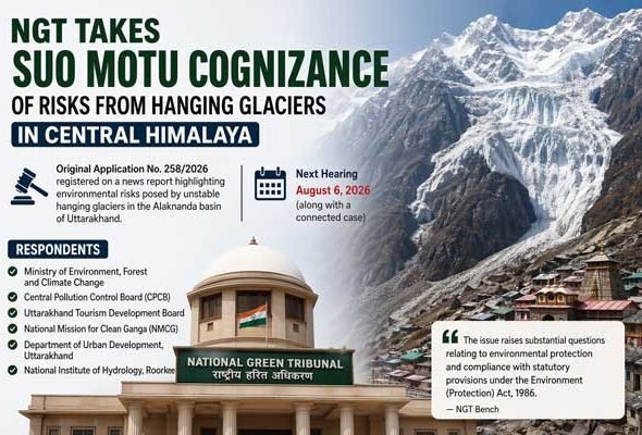 NGT Takes Suo Motu Cognisance of Hanging Glacier Threats in Central Himalaya